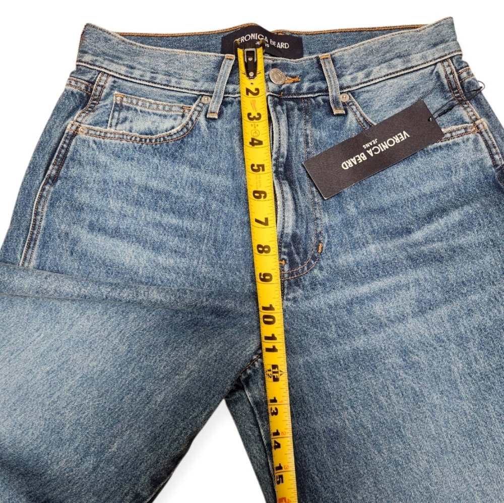 VERONICA BEARD New TAYLOR High Rise Wide Legs Blue Jeans In Rebel Stone Size 29 - Picture 13 of 15